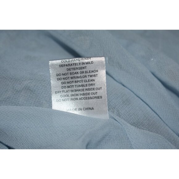 SABO LUXE Haven Dress Blue Floral Lace Up Summer Sundress L - Picture 6 of 6